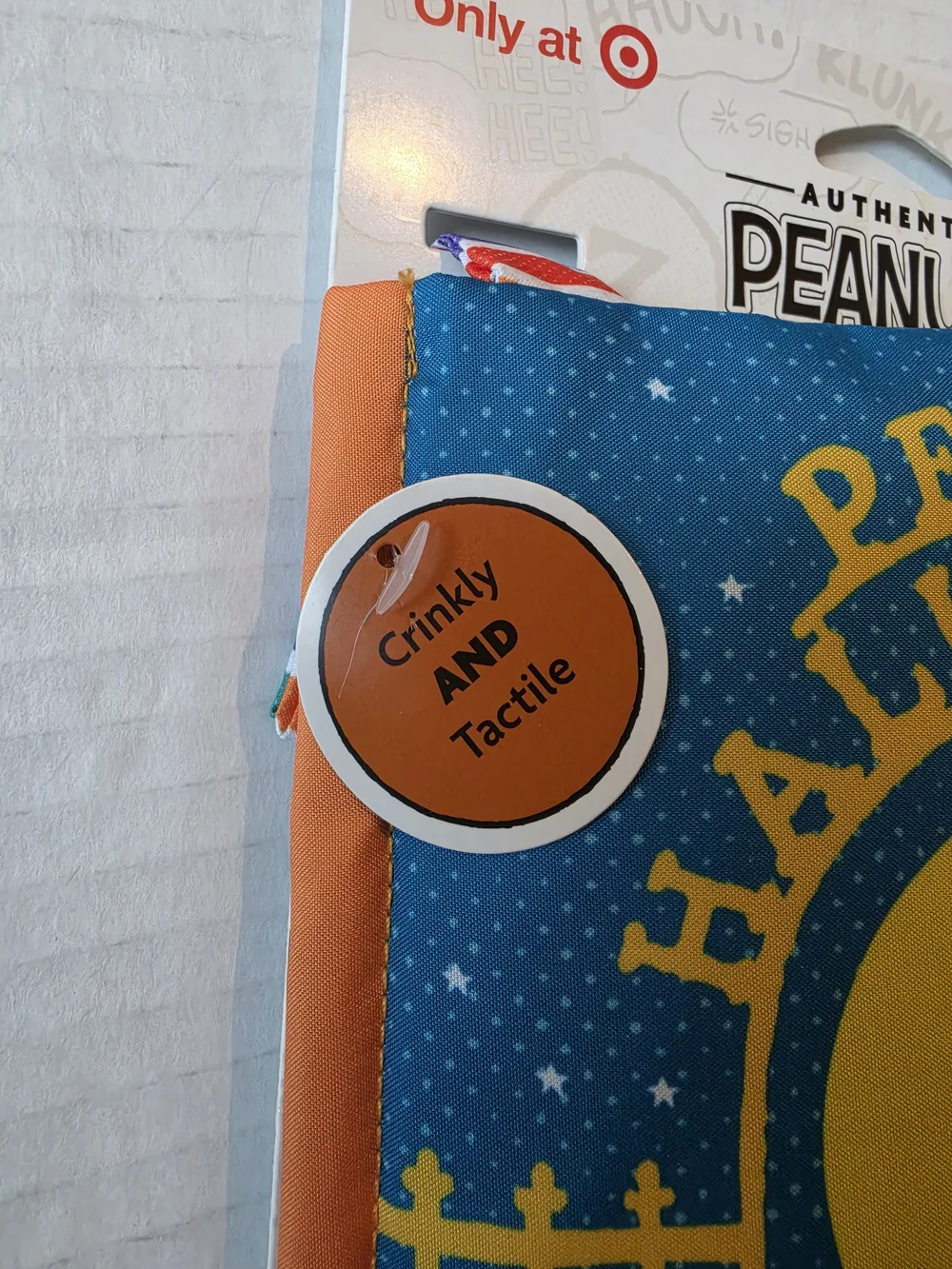 Peanuts Halloween Baby Deluxe Soft Book Set W/Two Removeable Characters